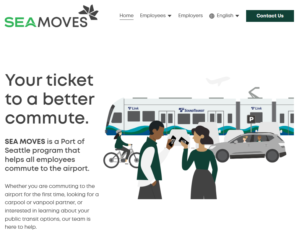 SEA Moves public commute program website